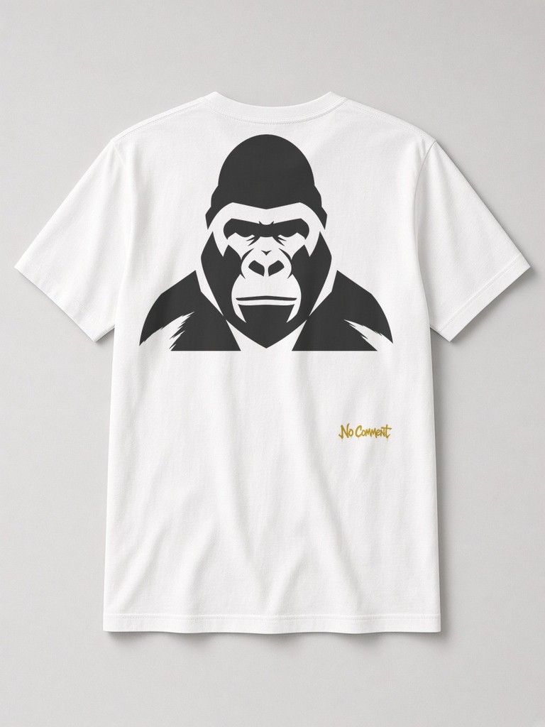 Abstract gorilla back-print t-shirt by No Comment